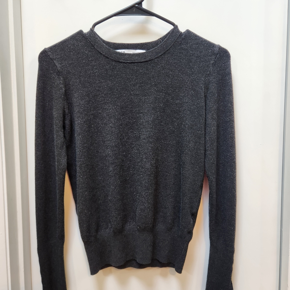 Zara Dark Charcoal Crewneck Sweater